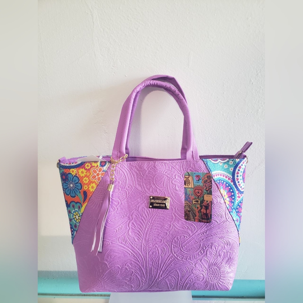 Purple Floral Women's Bag